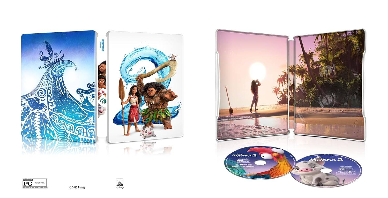 Moana 2 4k Bonus fults Steelbook