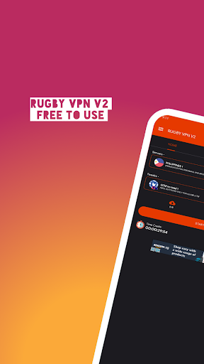 RUGBY VPN V2 Tangkapan skrin 1