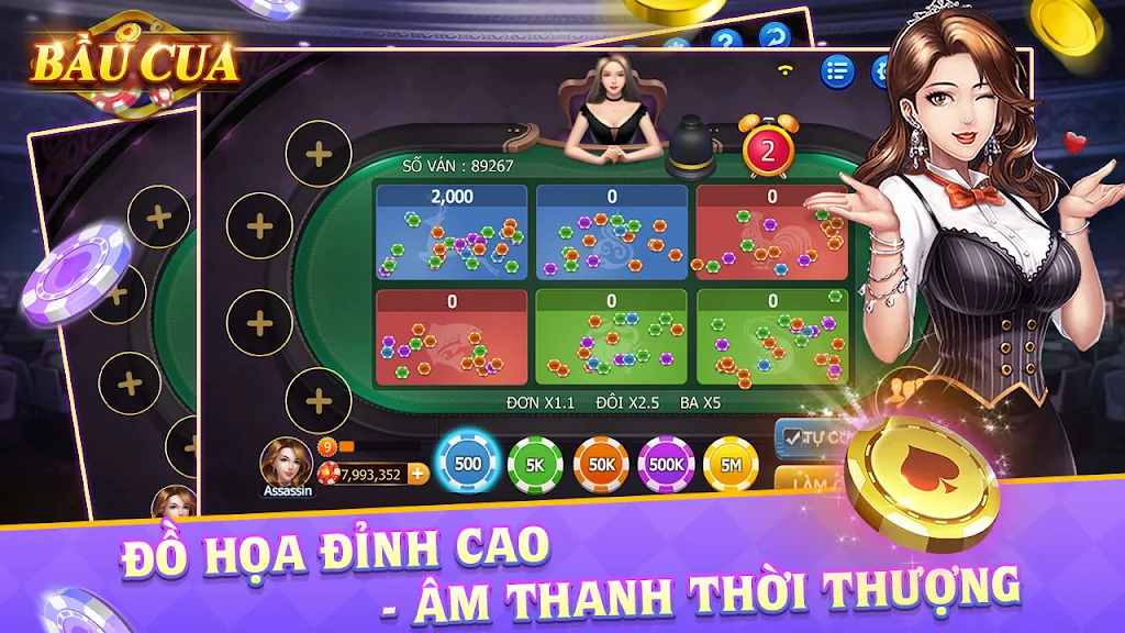 Bầu Cua - Tài Xỉu Casino スクリーンショット 2