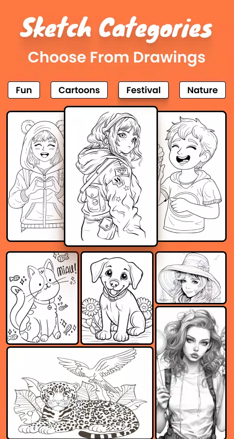 Draw sketch : Sketch and Paint Captura de pantalla 2