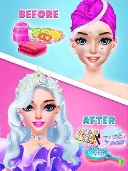 Pink Princess MakeUp Salon Tangkapan skrin 2