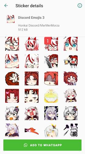 Honkai Whatsapp Stickers Capture d'écran 3