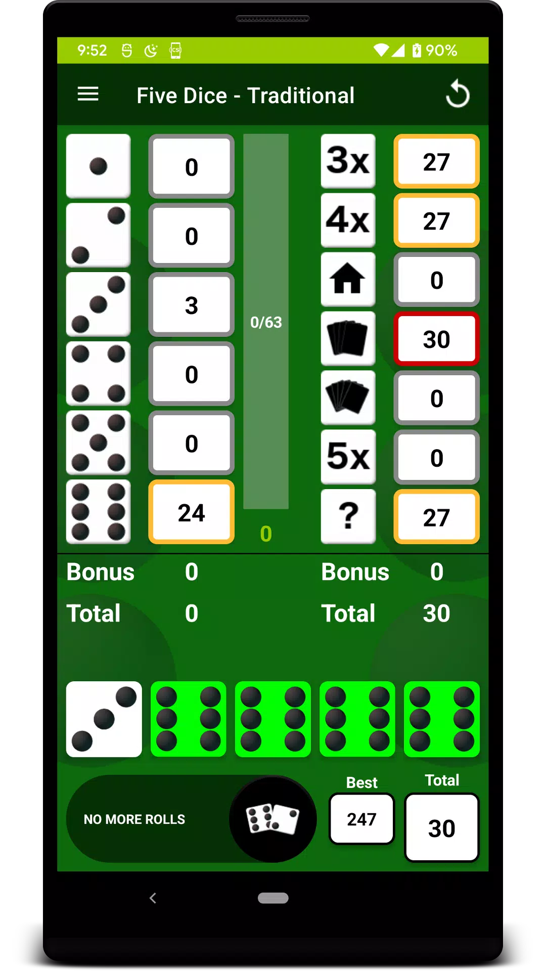 Five Dice Captura de tela 1