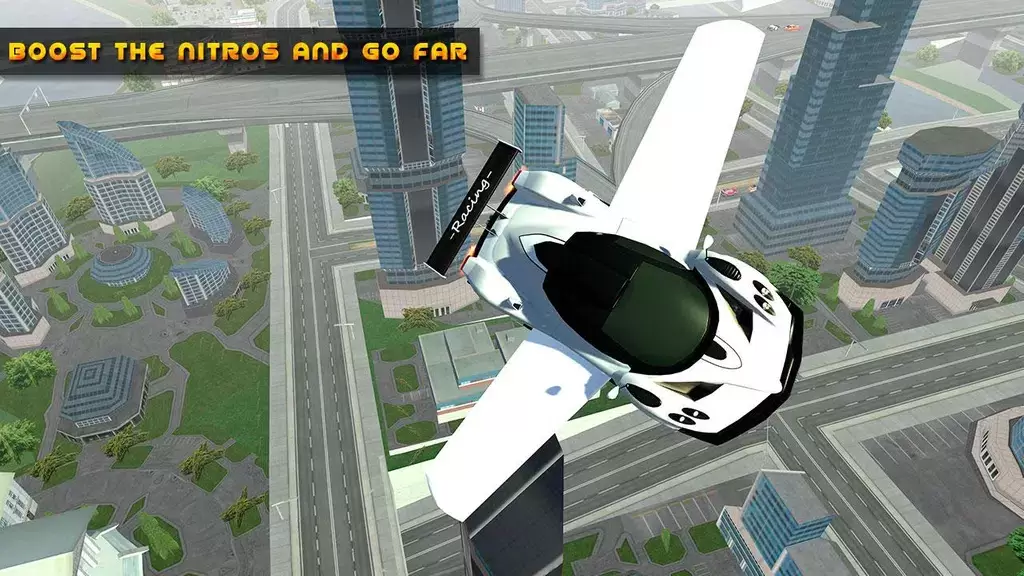 Flying Car Game driving Schermafbeelding 1