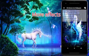 Unicorn Live Wallpapers Tangkapan skrin 3