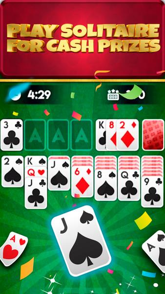 Schermata Solitaire Real Cash: Card Game 1