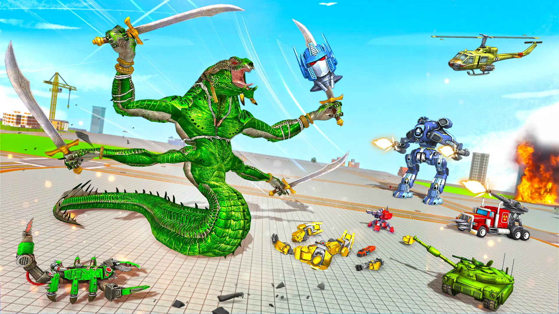 Snake Robot Game - Stone Robot Captura de tela 2