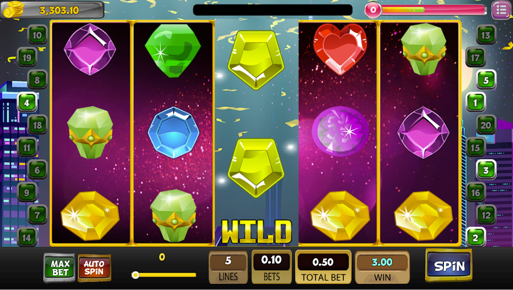 Classic Jewels Master Slot Machine Screenshot 2