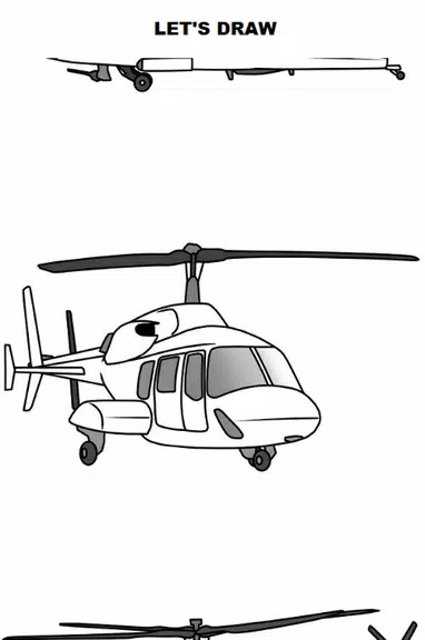 Draw Aircrafts: Helicopter应用截图第1张