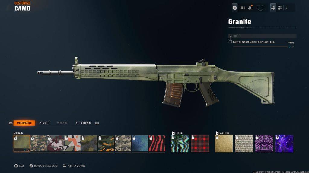 Image: In-game Camo Challenge Tracker