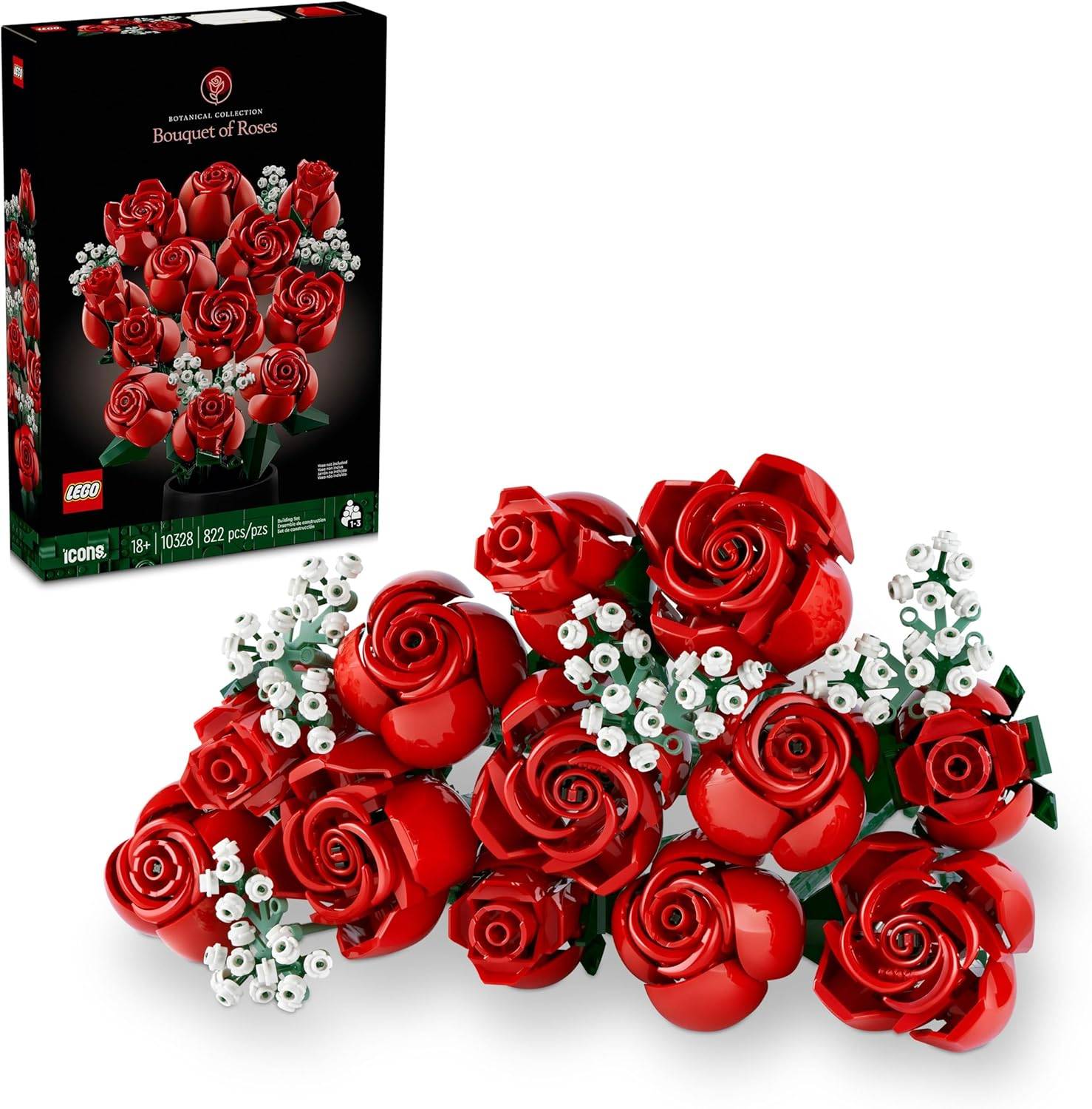 Bouquet de roses LEGO Botanicals