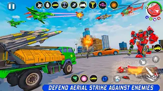 Army Truck Robot Car Game 3d Скриншот 2