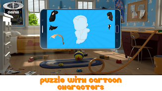 Puzzle with Cartoon Characters Zrzut ekranu 1