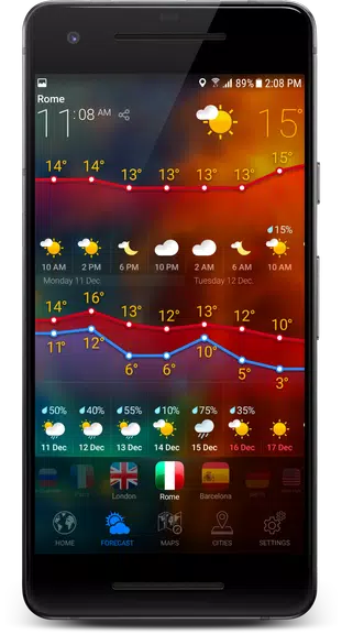 3D EARTH - weather forecast Captura de tela 3