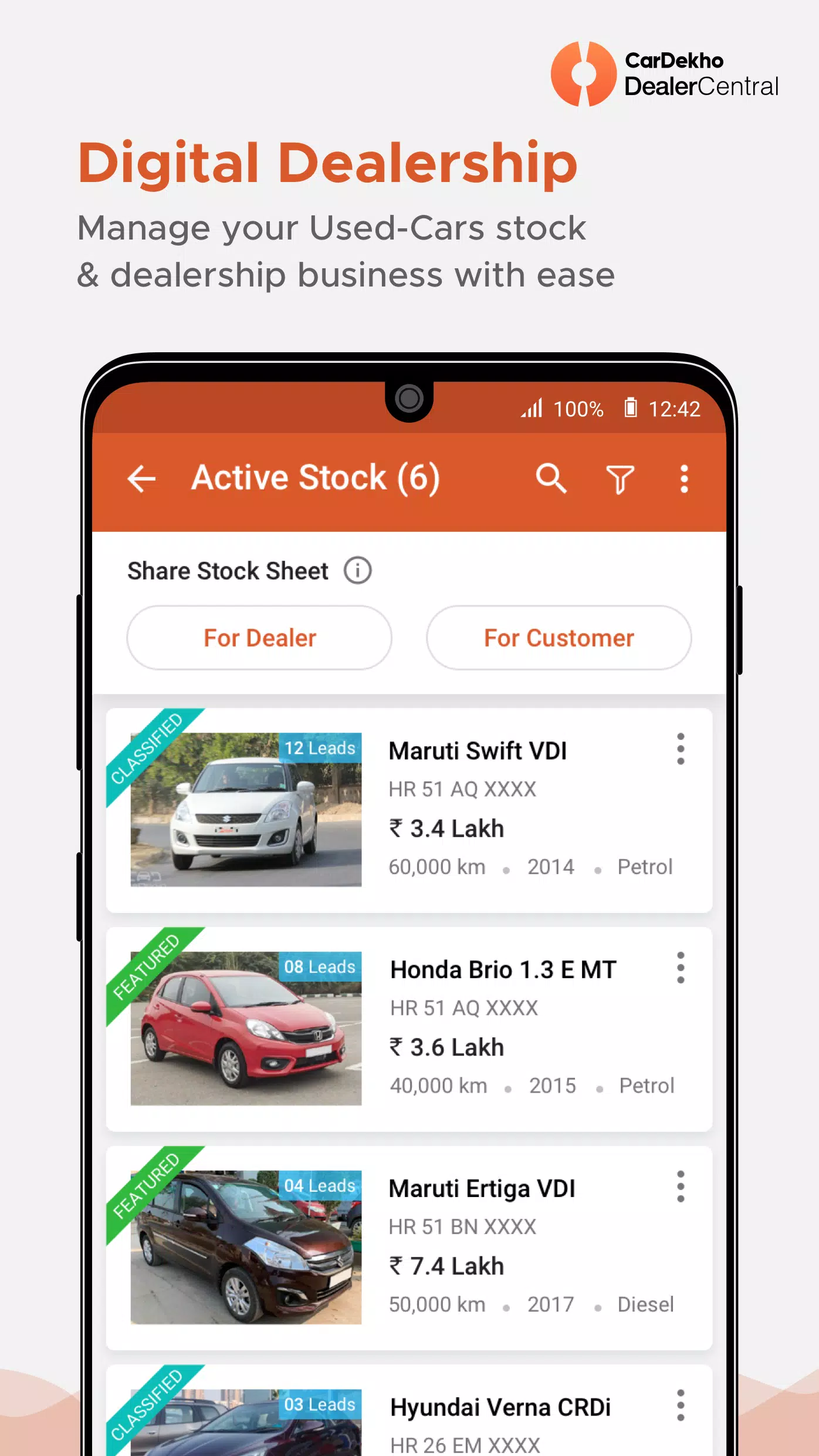 CarDekho DealerCentral Tangkapan skrin 1