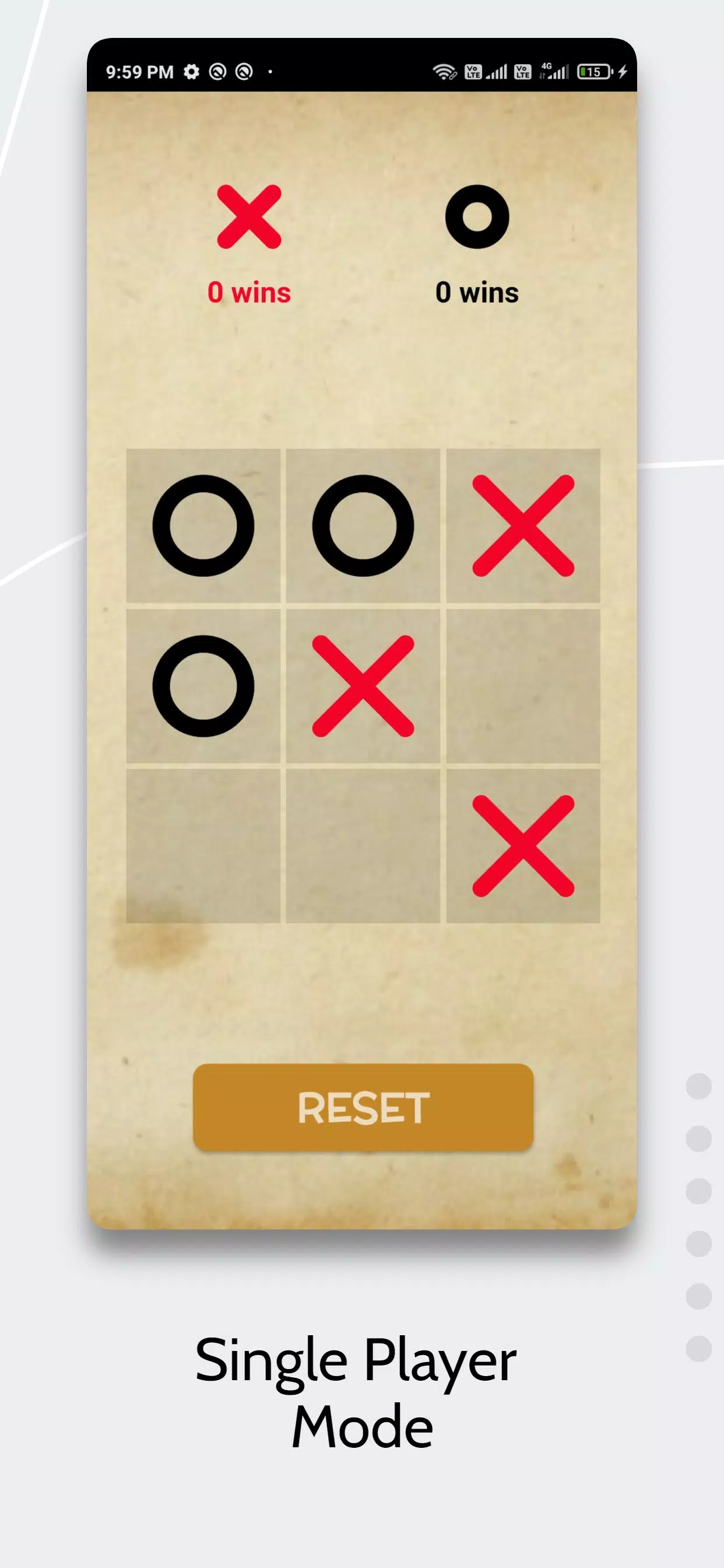 Tic Tac Toe AI Game ภาพหน้าจอ 2