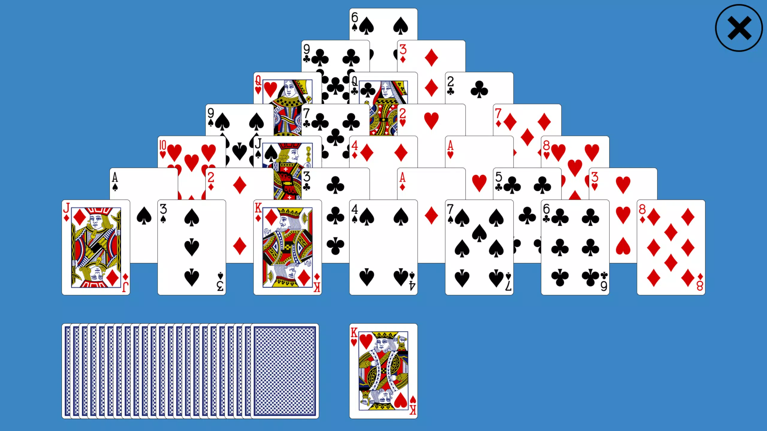 Classic Pyramid Solitaire ဖန်သားပြင်ဓာတ်ပုံ 1