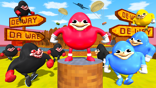 Ugandan Knuckles and Chungus Battle Royale Online Screenshot 2