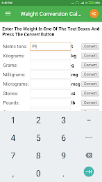 Weight Converter Captura de tela 1