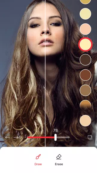 Mudar A Cor Do Cabelo Em Fotos Captura de tela 1