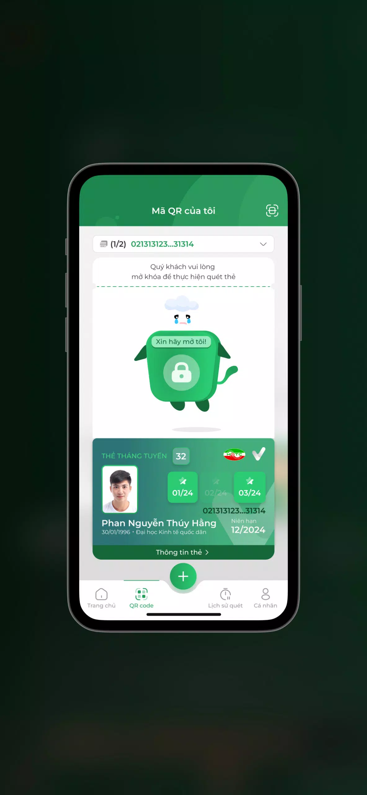 Thẻ Vé Giao Thông HN Captura de tela 3