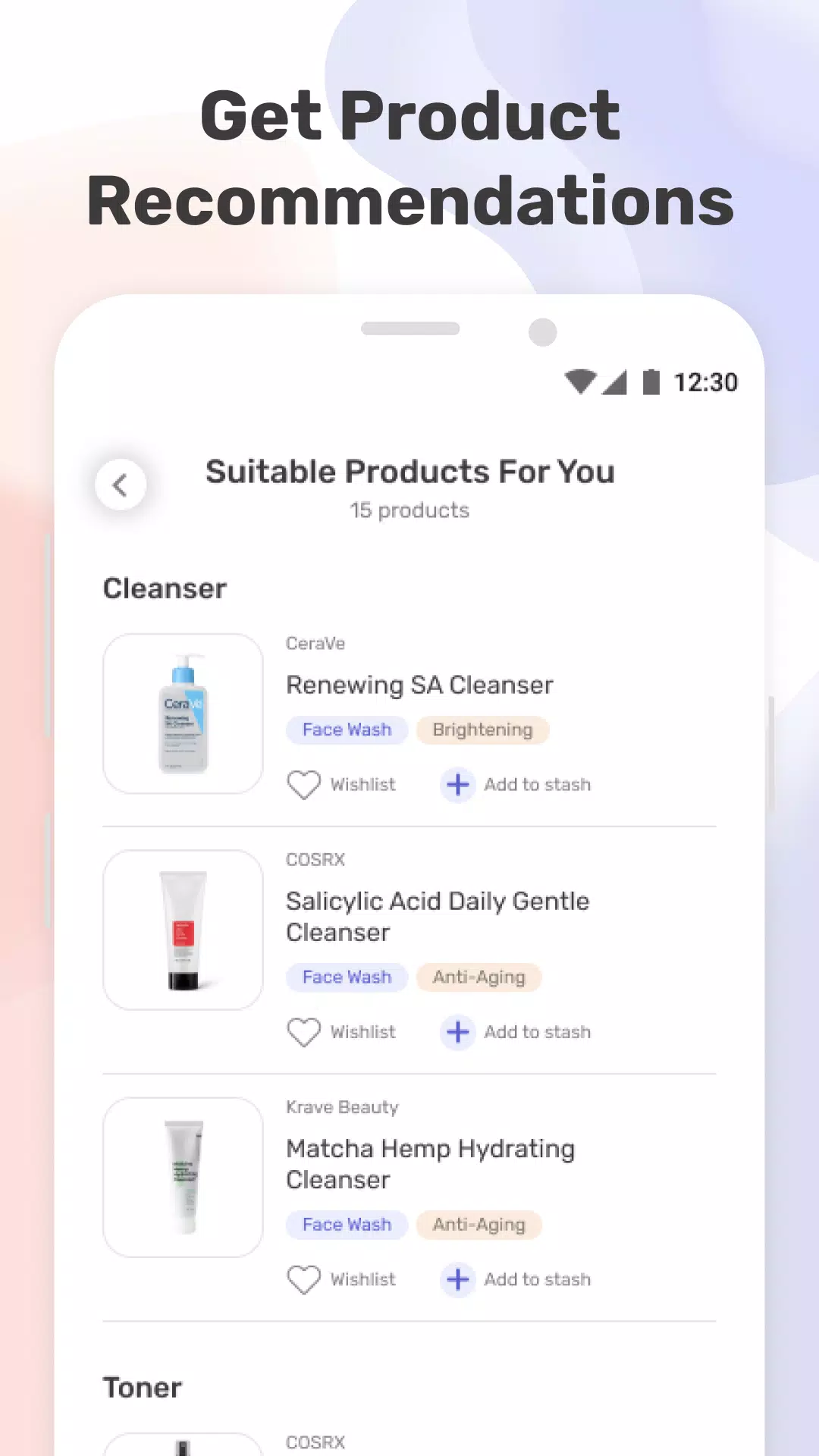 TroveSkin: Your Skincare Coach Скриншот 2