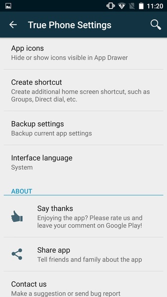 Schermata True Phone Dialer and Contacts 3