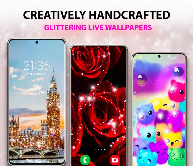 Glitter Live Wallpaper ภาพหน้าจอ 2