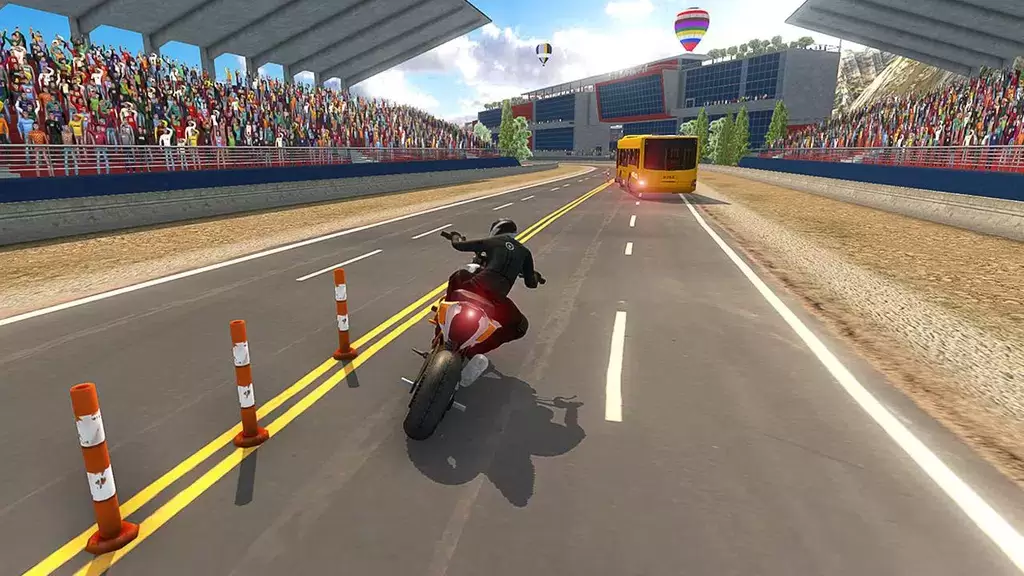 Bike VS Bus Racing Games Captura de tela 3