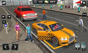 Taxi Driver Cab Car Driving 3D Captura de tela 4