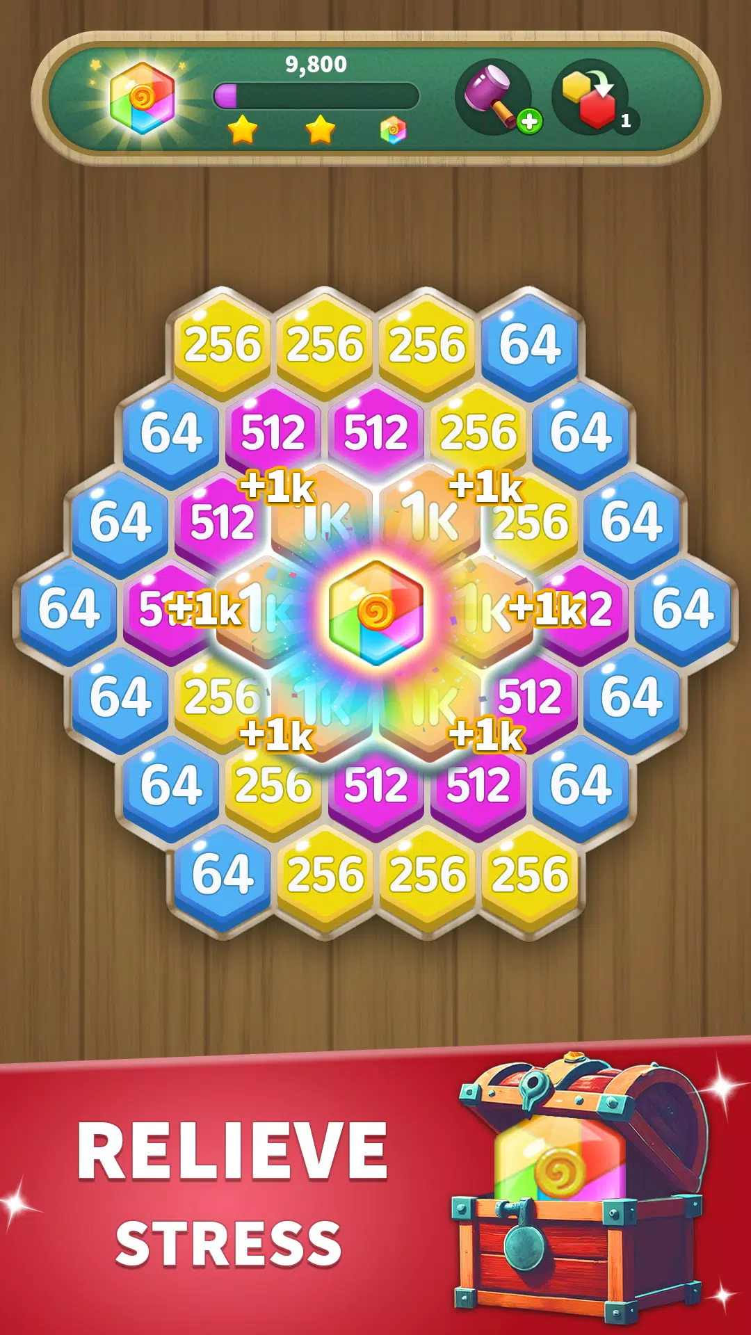 Hexa Connect: 2048 Puzzle ဖန်သားပြင်ဓာတ်ပုံ 3