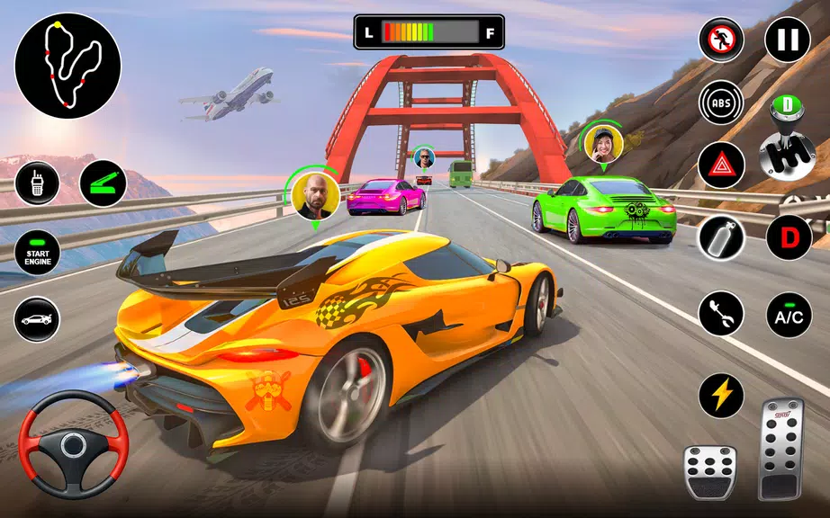 Racing in Highway Car 3D Games Screenshot 2