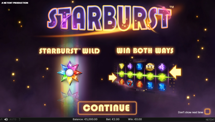 Starburst Slot Ekran Görüntüsü 3