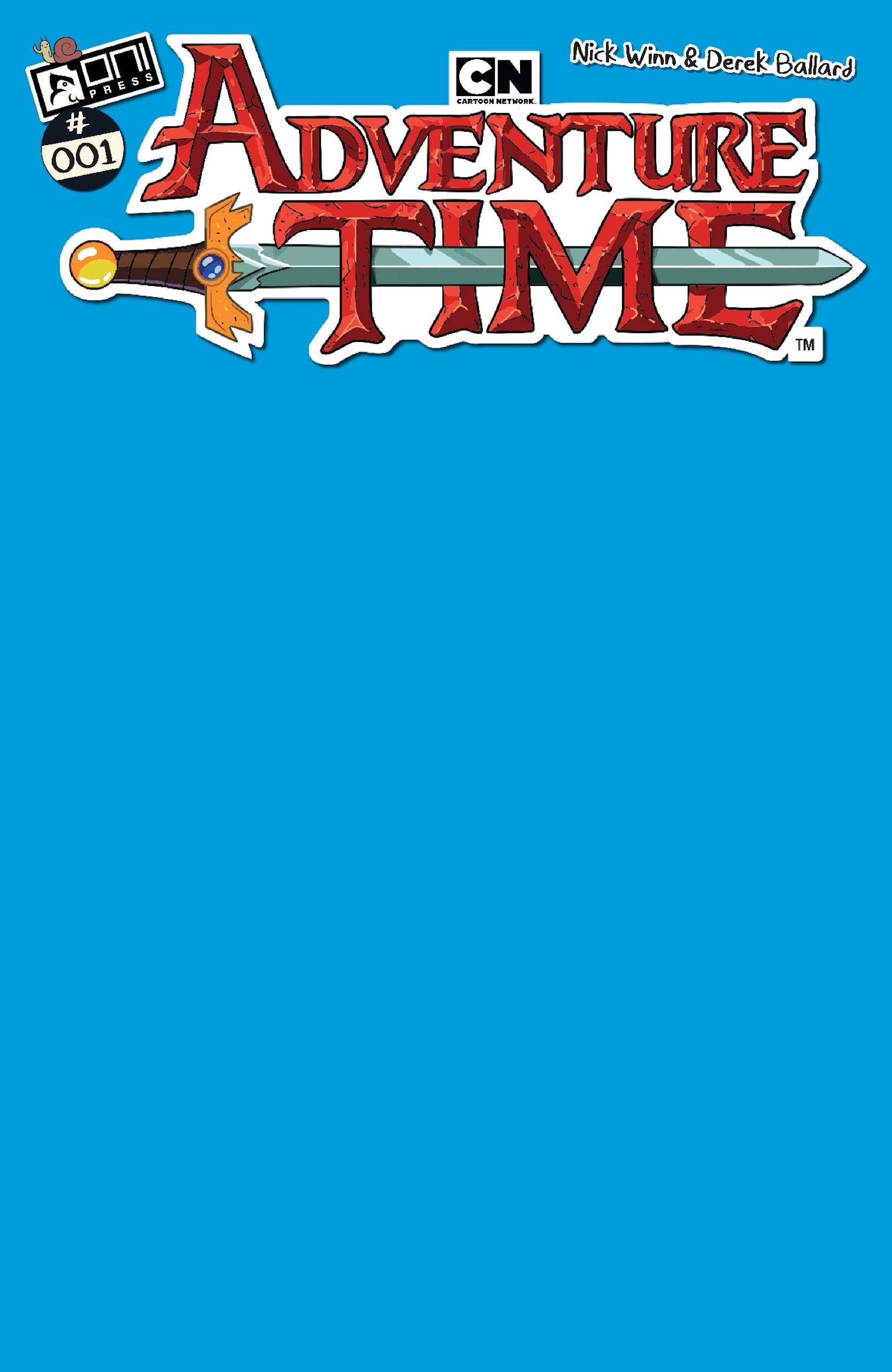 Adventure Time comic cover art
