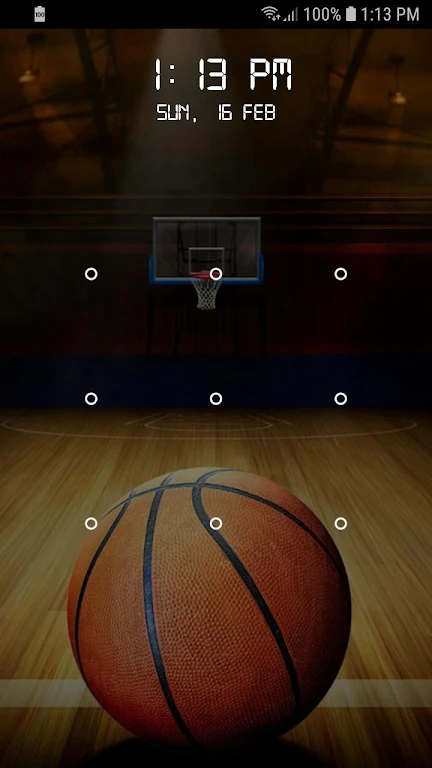 Basketball Screen Lock Pattern ဖန်သားပြင်ဓာတ်ပုံ 2