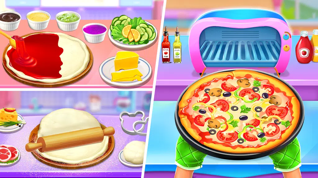 Pizza Maker Food Cooking Games 스크린샷 2