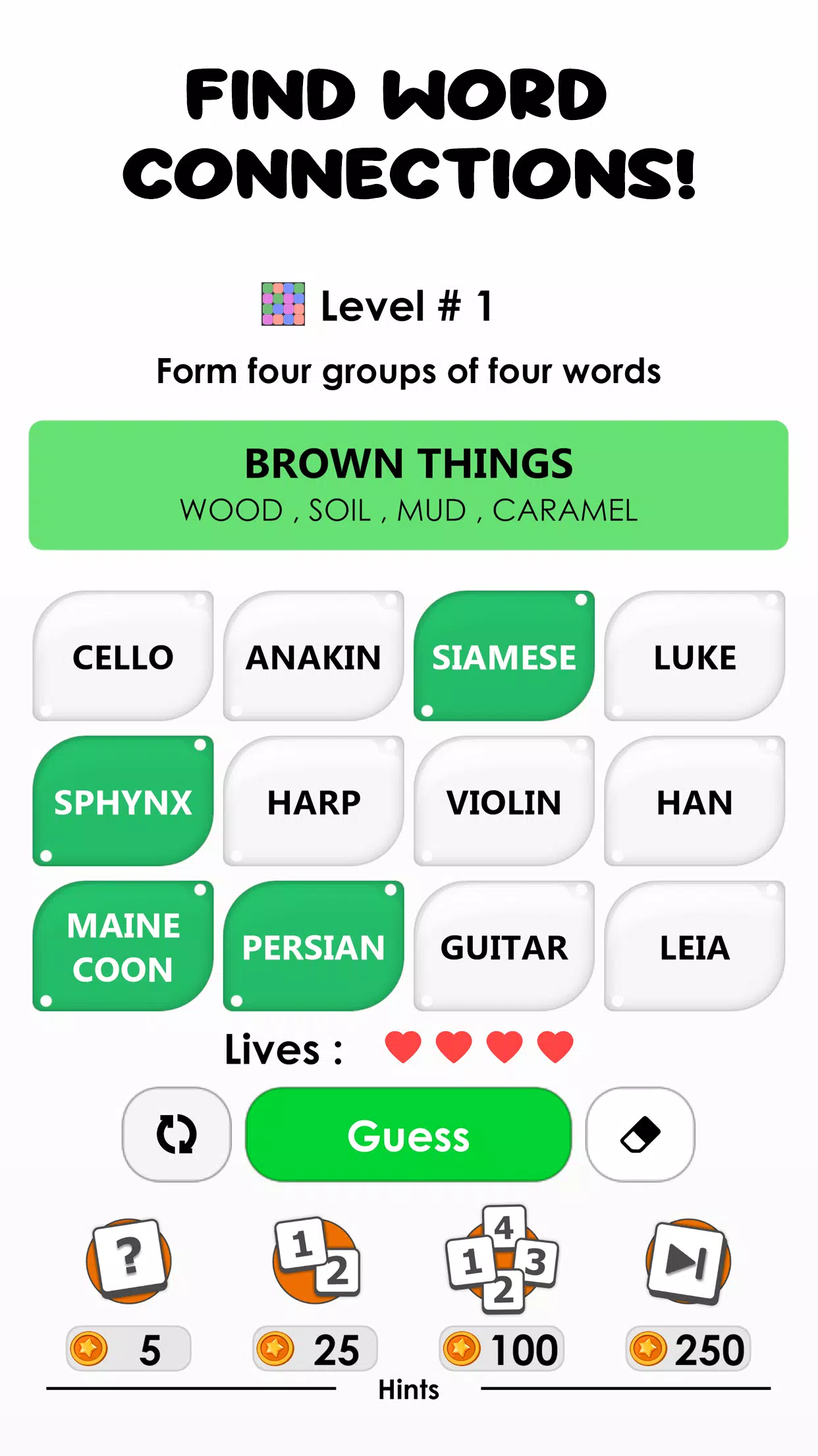 Words: Associations Word Game Screenshot 1