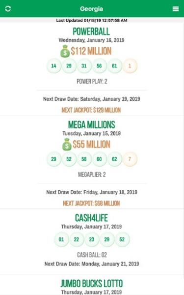 Lottery Results Screenshot 4