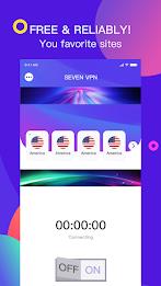 Seven VPN ဖန်သားပြင်ဓာတ်ပုံ 2