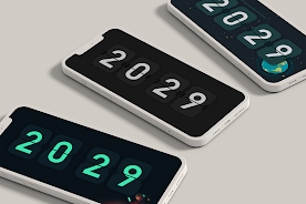 Flip clock & floating widget Скриншот 3