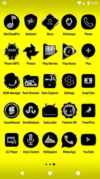 Black Icon Pack Ekran Görüntüsü 3