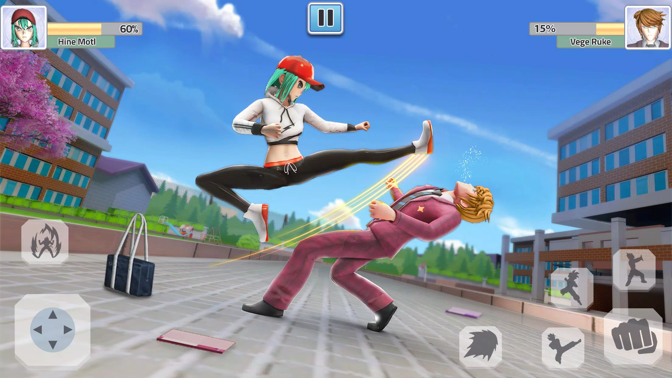 High School Fighting Game Captura de tela 2