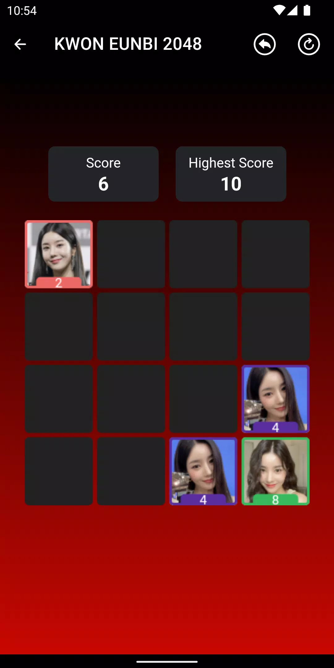 KWON EUNBI 2048 Game Ekran Görüntüsü 4