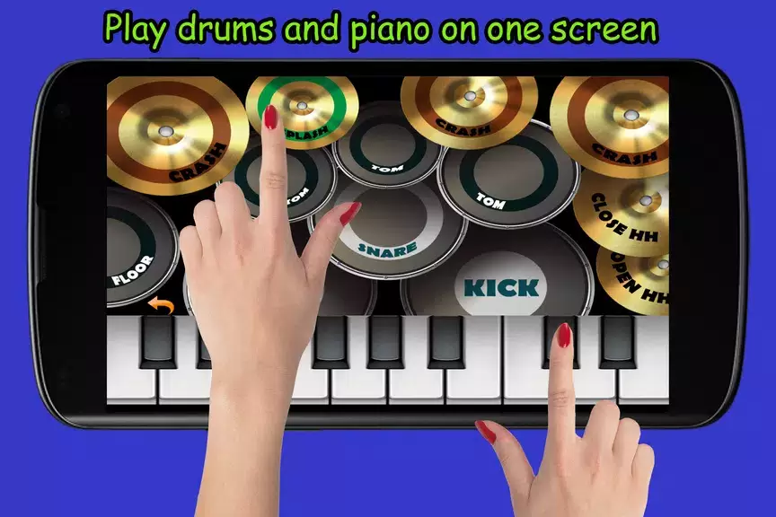 Blue Drum - Piano Screenshot 1