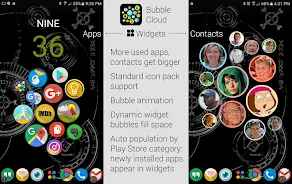 Schermata Bubble Cloud Widgets + Folders 1