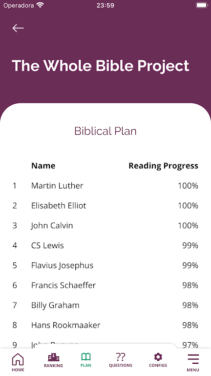 Customized Biblical Plan Screenshot 3