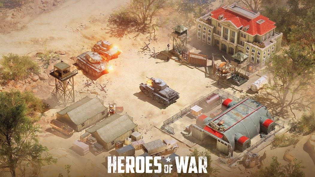 Heroes of War: Idle army game Mod 스크린샷 3