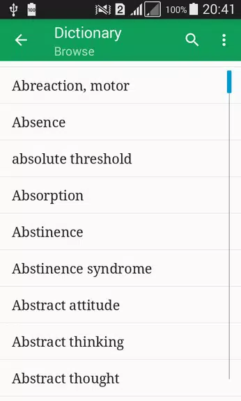 Psychology Dictionary Offline Screenshot 1