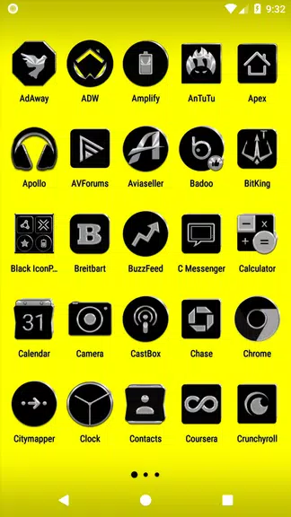 Black Icon Pack Ekran Görüntüsü 2