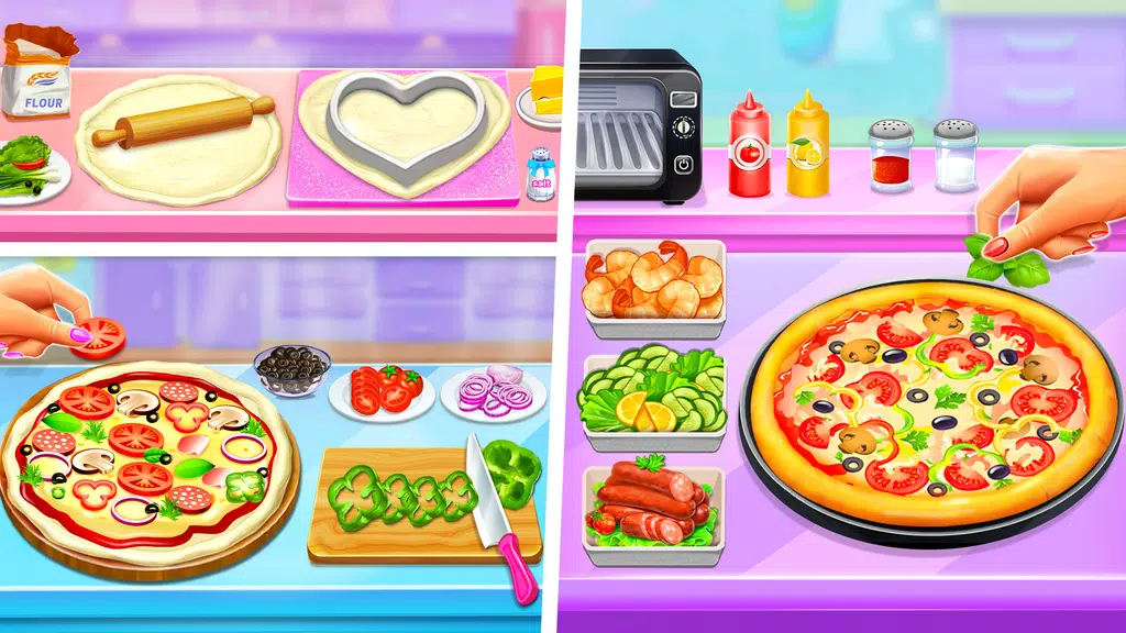 Pizza Maker Food Cooking Games ภาพหน้าจอ 1